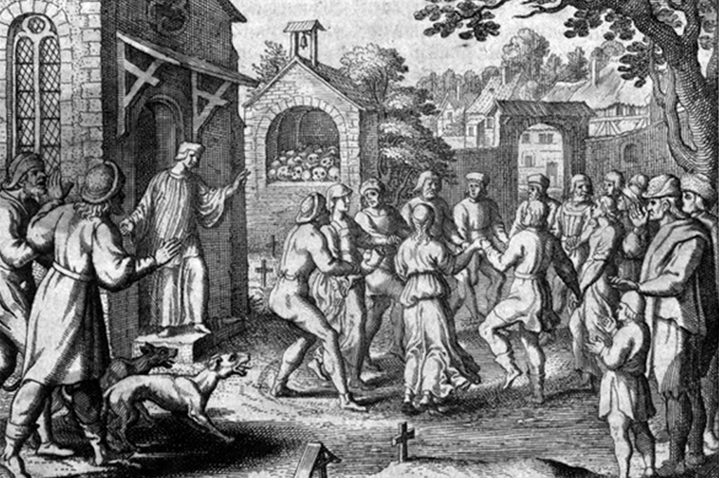 Ilustração da Epidemia de dança de 1518.