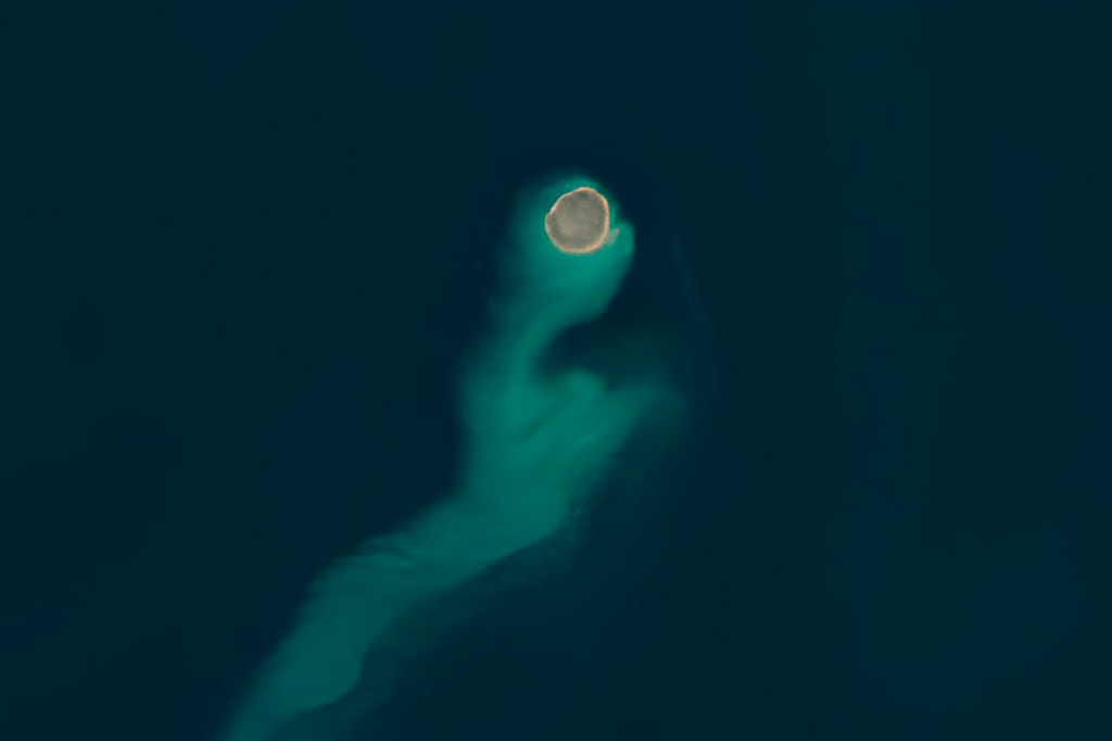 Fotografia da ilha fantasma.