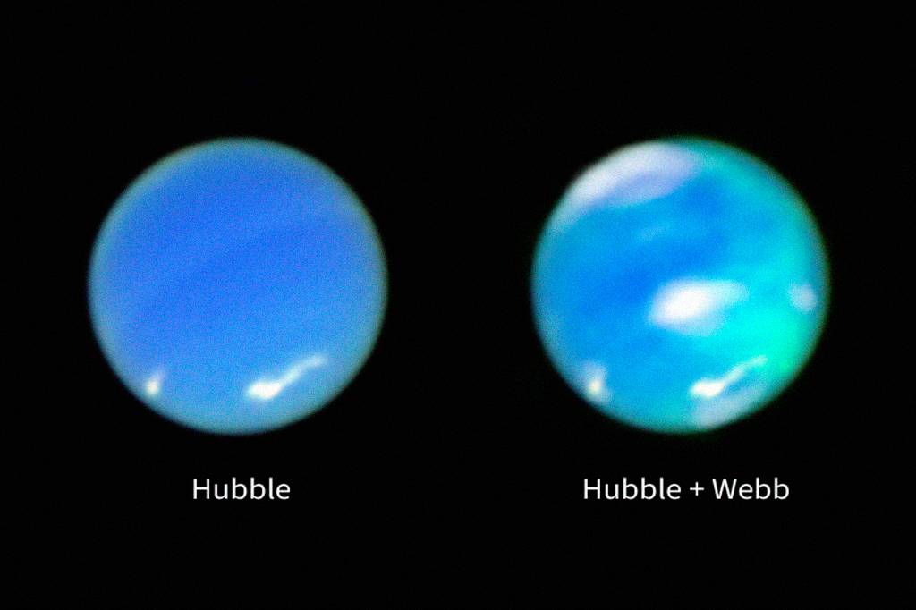 James Webb registra auroras em Netuno pela primeira vez