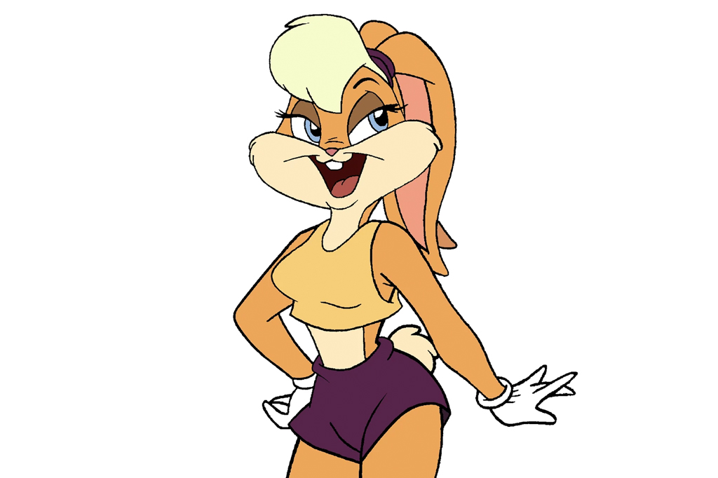 Ilustra&ccedil;&atilde;o, em fundo branco, da personagem Lola Bunny.