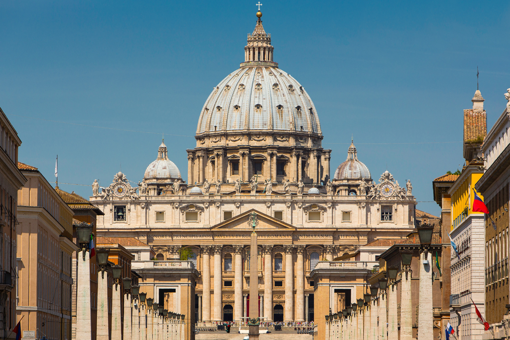 Imagem da Bas&iacute;lica de S&atilde;o Pedro, no Vaticano.