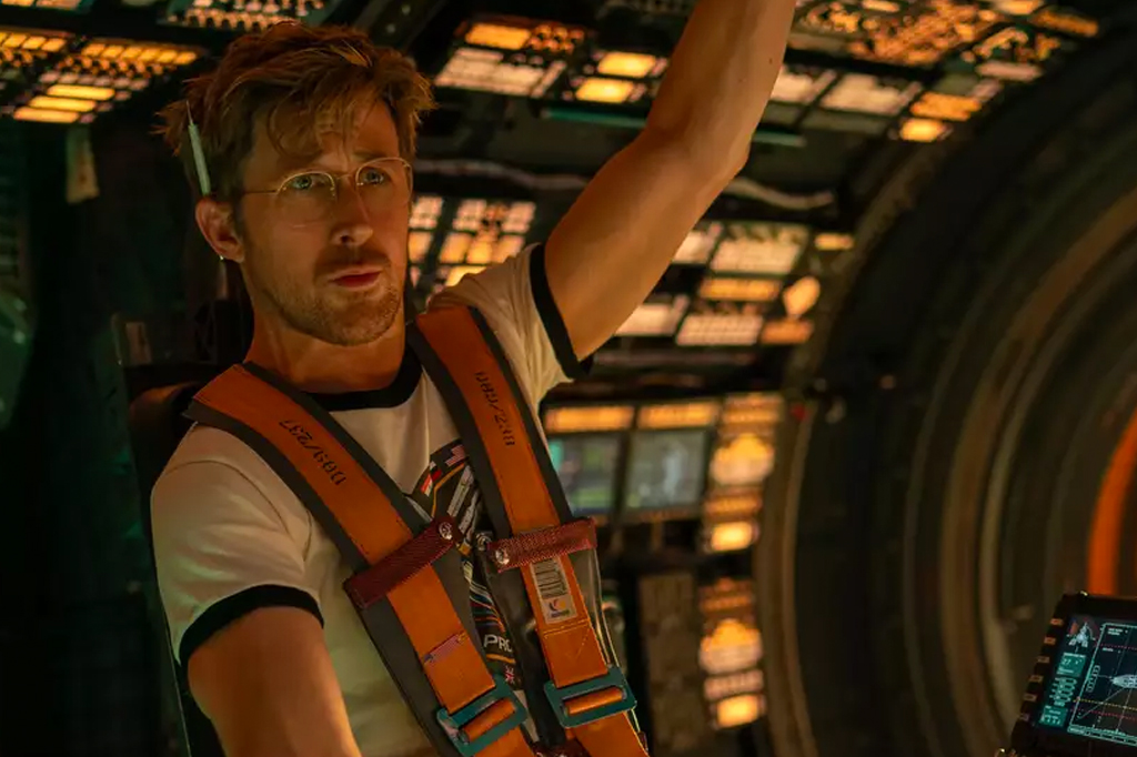 Imagem do ator Ryan Gosling no filme Devoradores de Estrelas.